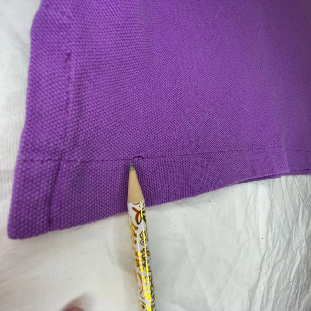 Polo Ralph Lauren Purple Short Sleeve Polo Shirt Men's XL Yellow Pony Logo